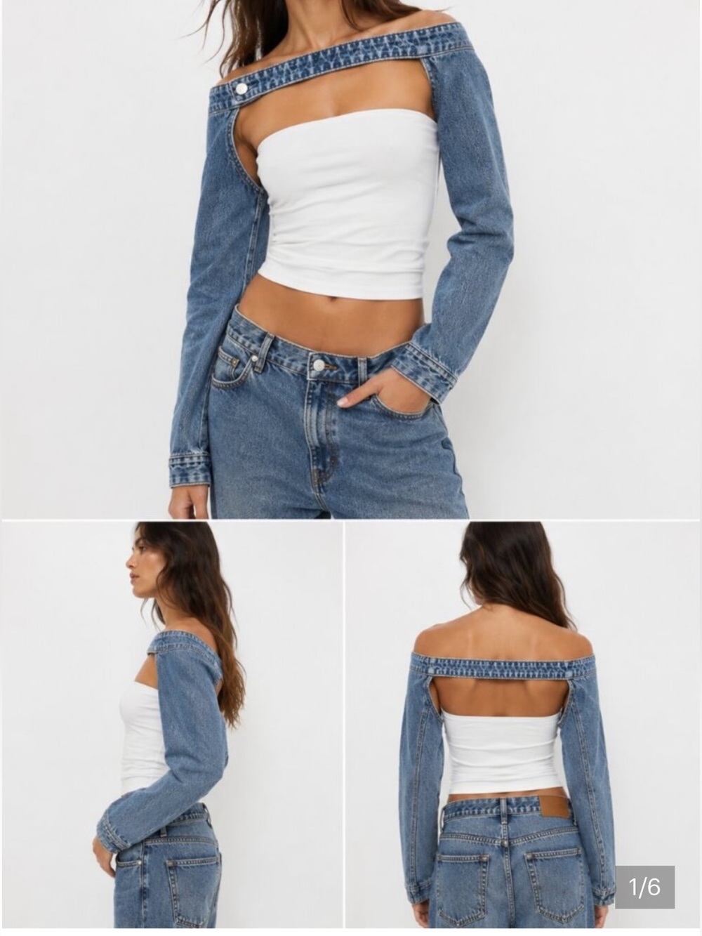 Zara Denim Sleeves NWT